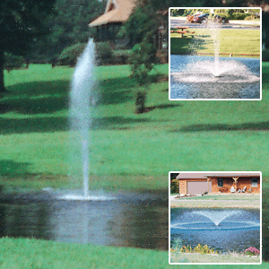 0.75 HP Pond Fountain with Lights